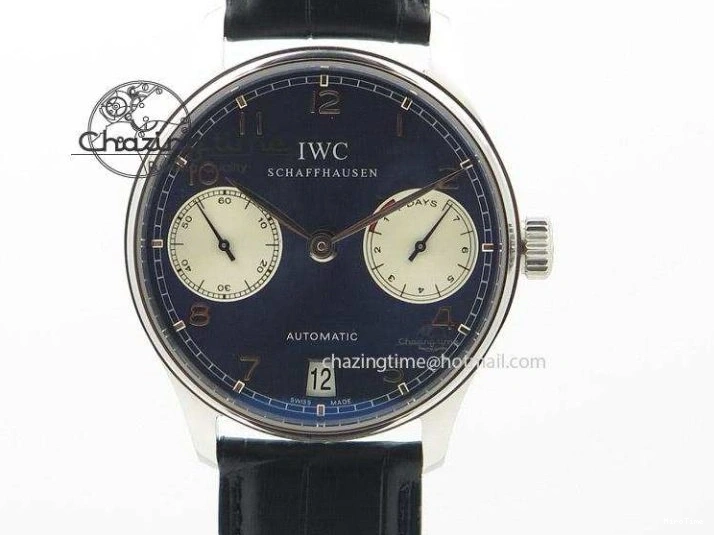 MIROTIME 1228 MoistureWicking Portuguese Real PR IW500704 ZF 1:1 Best Edition On Brown Leather Strap A52010 V 7311